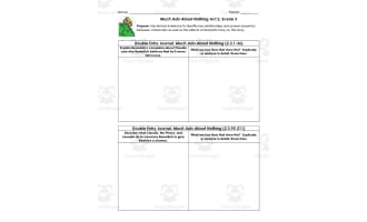 Much Ado About Nothing Act 2, Scene 3 | Double Entry Journals
