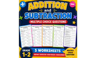 multiple choice questions on addition and subtraction for class 2