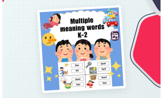 Multiple Meaning Words Worksheets | Grades K–2