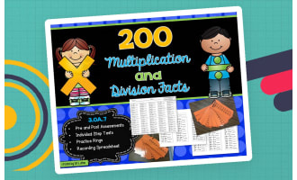 Multiplication and Division Facts Activity Pack