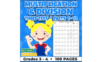 Multiplication and Division Timed Tests | Grades 3–4