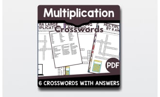 Multiplication Crosswords – Themed Vocabulary Sets