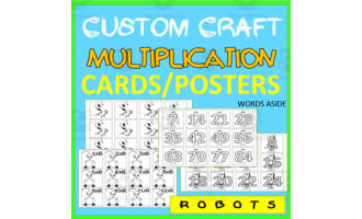 Multiplication Custom Cards | COLORING | DIY  3