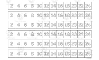 Multiplication Facts Writing | Strip Lines 2D