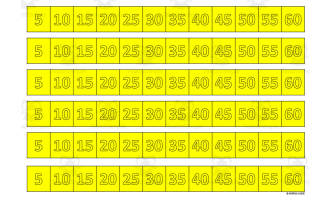 Multiplication Facts Writing | Strip Lines Set 5D