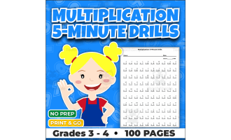 Multiplication Timed Tests | 10,000 Problems | Grades 3–4
