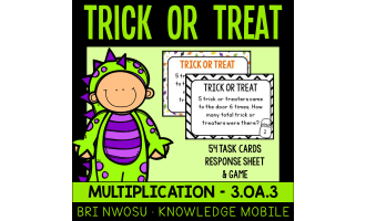 Multiplication Word Problems - Trick or Treat - 3.OA.3