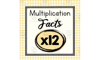 Multiply by Twelve Worksheets | Multiplication | 12 Times Tables