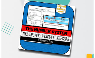 Multiplying & Dividing Integers QUIZ
