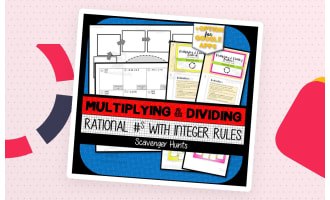 Multiplying & Dividing Rational Numbers with Integer Rules SCAVENGER HUNTS