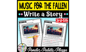 Music for the Fallen Write a Story Activity - Memorial Day