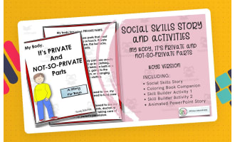 My Body, It's Private Parts  Social Skills Story & Activities For Boys