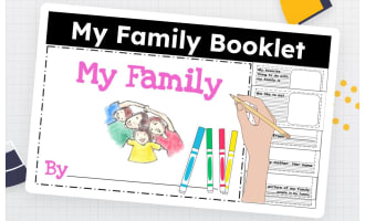 My Family Mini Book – Printable Class Activity