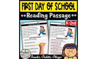 My First Day of School - Reading Passage