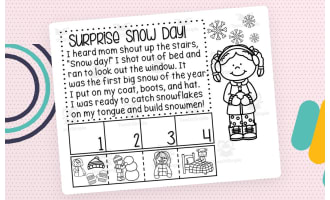 My Snow Day | Reading & Writing Printables