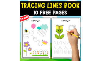 MY TRACING LINES BOOKS | 10 FREE PAGES