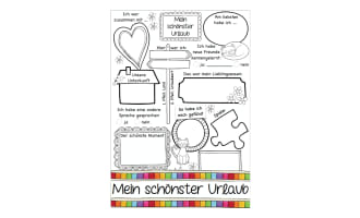 My Vacation ( German Worksheet)