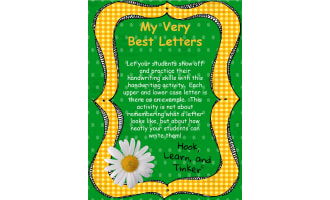 My Very Best Letter Printable