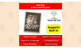Nail Biter | Figurative Language Activity | Micro-Learning Deck
