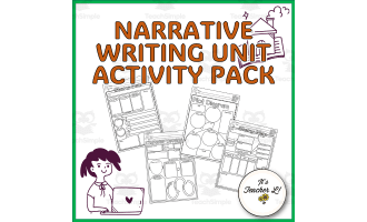 Narrative Text / Essay Writing Unit Graphic Organizers ELA Grade 6 7 8