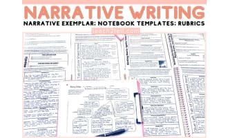 Narrative Writing Interactive Notebook: Exposition, Plot Elements