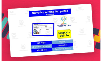 Narrative Writing Templates Volume 2 | Digital Graphic Organizers
