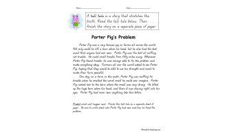 Narrative Writing Worksheet