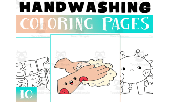 National Handwashing Awareness Week Coloring pages, Handwashing