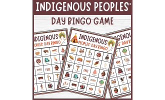 National indigenous peoples day canada no prep bingo game activity