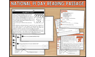 National Pi Day Reading Comprehension Passage and Questions