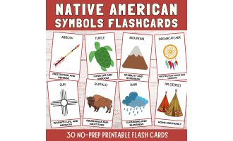 Native American Symbols Flashcards | Native American Heritage Month