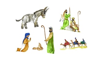 Nativity Scene Printable Pieces