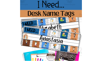 Needs Based SEL Desk Name Tags For Self-Regulation