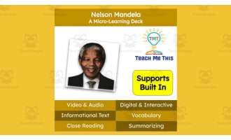 Nelson Mandela | Reading Comprehension Deck | Interactive Lesson