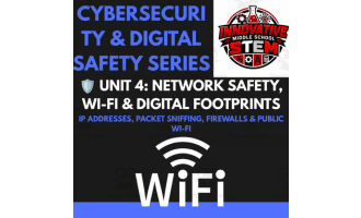 Network Safety, Wi-Fi & Digital Footprints: Cyber Pack (Grades 6–12)