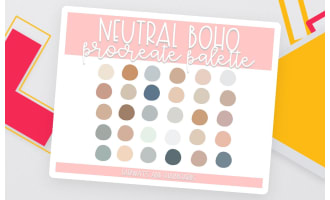 Neutral Boho Procreate Color Palette