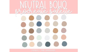 Neutral Boho Procreate Color Palette