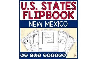 New Mexico State Flipbook (Capital, Bird, Flower, Flag, Animal)