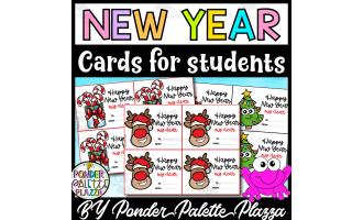 New Year Cards from Teachers to Students - Holiday Gift Cards