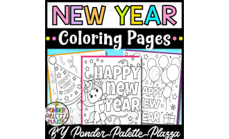 New Year Coloring Pages