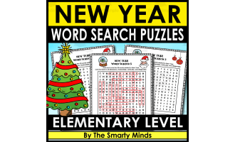 New Year Word Search Puzzles + Answers