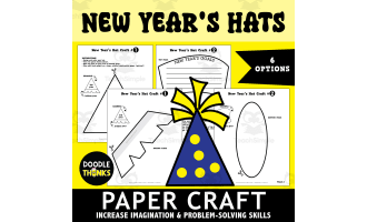 New Year's Hat Paper Craft Projects | Fine Motor Skills & Creative Fun