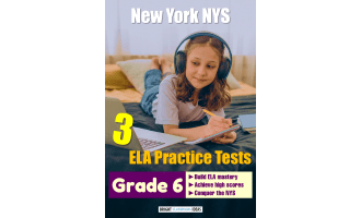 New York NYS Pack of 3 ELA Practice Tests for Grade 6