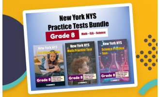 New York NYS Practice Tests Bundle for Grade 8