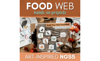 NGSS Third Grade Food Web Project - Hands-on Activities for 3-LS4-4