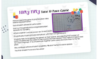 Nifty Fifty Base 10 Race Game