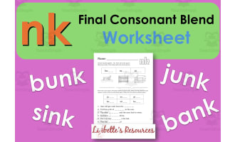 NK: Final Consonant Blend Worksheet