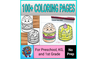 No Prep Coloring Pages For Preschool, Montessori, And Kindergarten