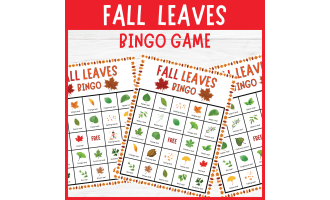 No Prep Fall Leaves Bingo Game | Autumn Leaf Recognition Activities