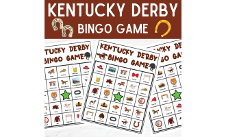 No Prep Kentucky Derby Bingo Game Derby Party Horse Race Activities